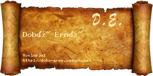 Dobó Ernő névjegykártya